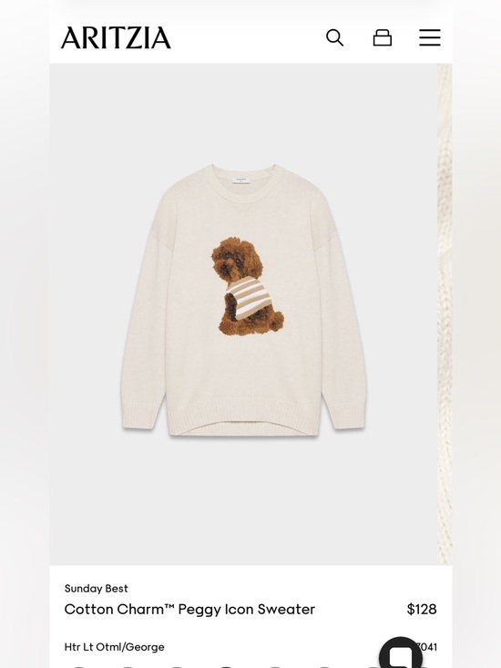 Aritzia Tops - Cotton Charm™ Peggy Icon Sweater